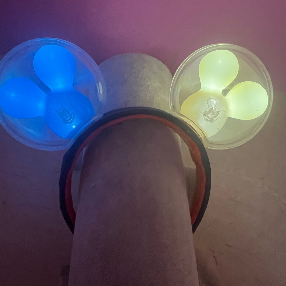 Disney Blue and Yellow Light-Up Mickey Ears Headband